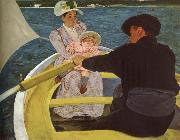 Mary Cassatt Float boat oil on canvas